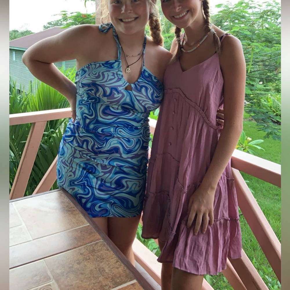 Altar'd State Pink Tiered Dress - Picture 4 of 4